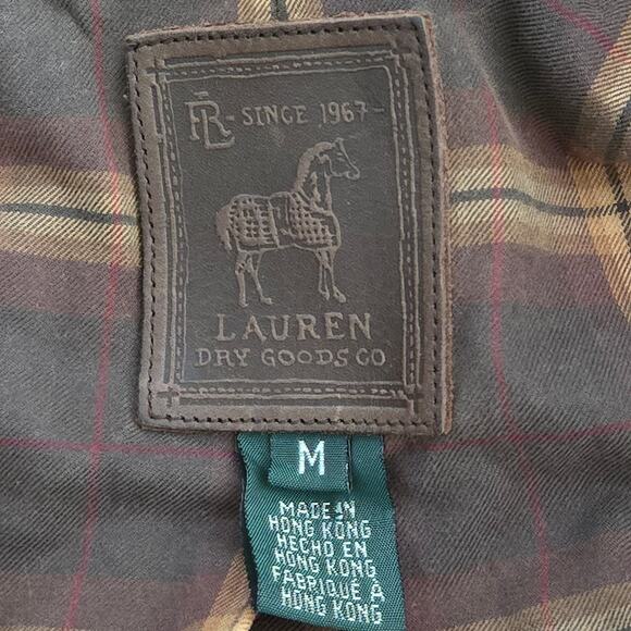 Lauren Dry Goods Vintage 90's Dark Brown Hooded Chore Work Barn Jacket, Size Med - Picture 11 of 13